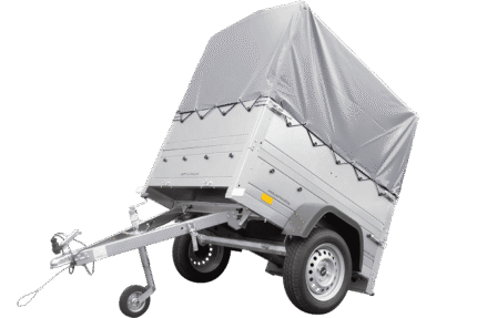 Neuanhänger Kipper ungebremst Garden Trailer 150 KIPP mit zusätzlichen Bordwänden, Stützrad, Hochplane und Hochspriegel-Neu
