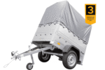 Neuanhänger Kipper ungebremst Garden Trailer 150 KIPP mit zusätzlichen Bordwänden, Stützrad, Hochplane und Hochspriegel-Neu – Bild 3
