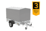 PKW Anhänger 230×125 Garden Trailer 230 KIPP Unitrailer 750 kg mit Stützrad, 110 cm hoher Plane und Hochspriegel-Neu – [LTG_SITE_NAME] – Bild 4
