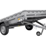 PKW Anhänger 264×150 Unitrailer Garden 265 KIPP mit Flachplanenträger und grauer Plane-Neu – [LTG_SITE_NAME]